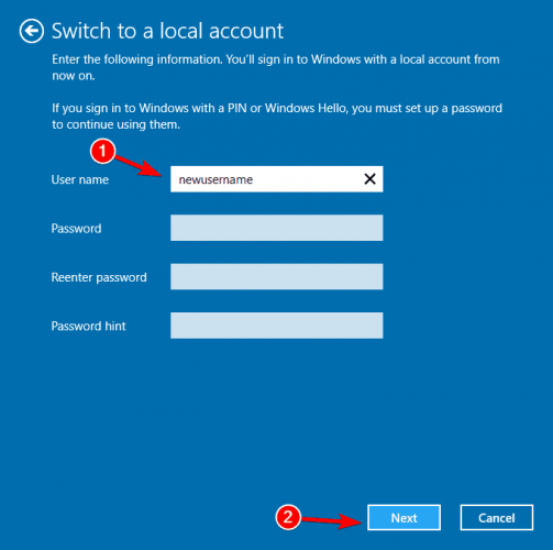 new user Outlook account settings 