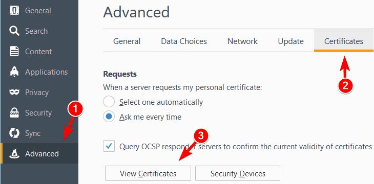 certificates your connection isn't secure