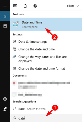 date and time your connection is not secure