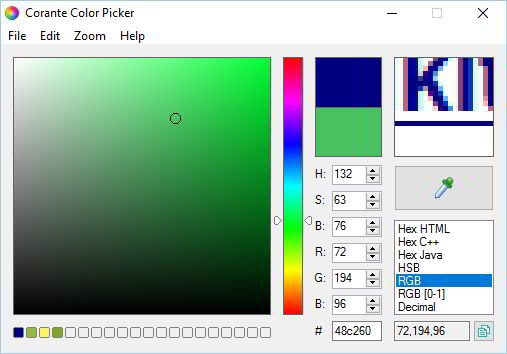 Screen color picker online