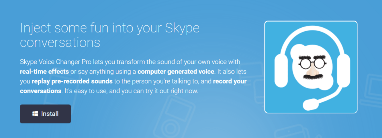 skype voice changer windows 10