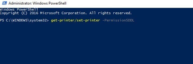 Printer commands in PowerShell