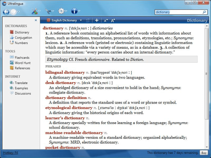 dictionary free download for windows 10