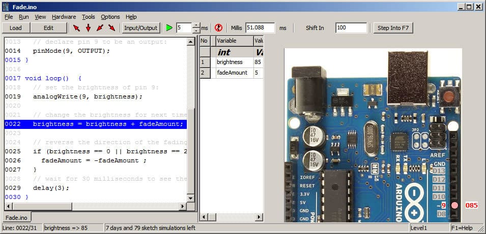 arduino online simulator free