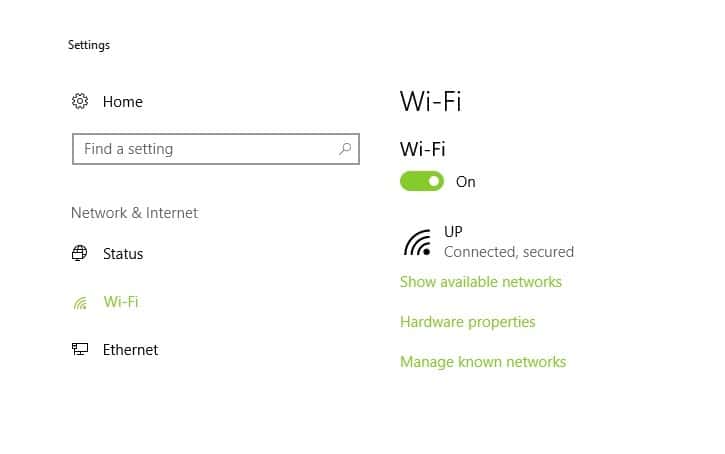Wi-Fi disconnects Windows 10