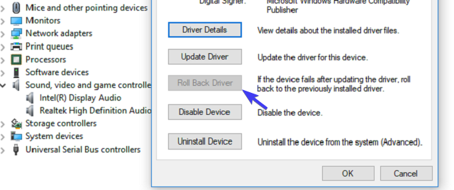Realtek driver update no sound