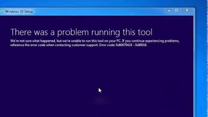 downloading the windows 10 pro iso using media creation tool