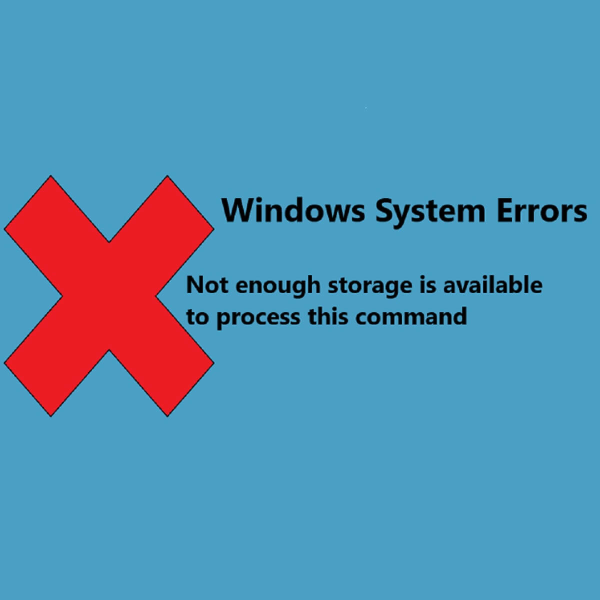 not-enough-storage-is-available-to-process-this-command-fix
