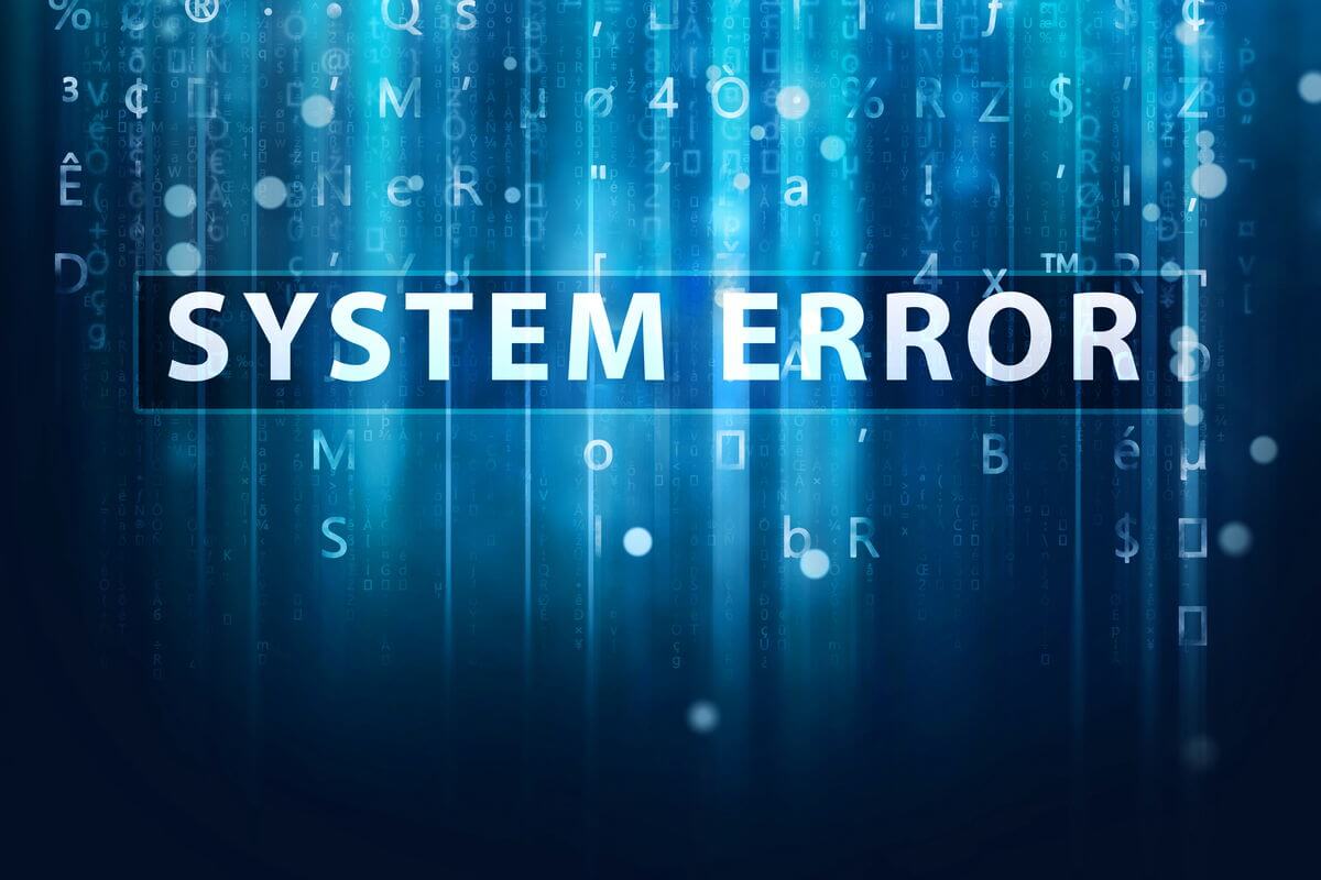 System errors on Windows 10