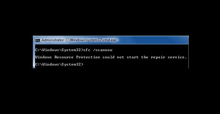 sfc windows resource protection could not