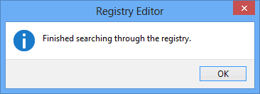 search finished registry Requested Resource is in Use fix