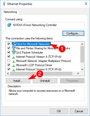Ethernet doesn't connect to Internet