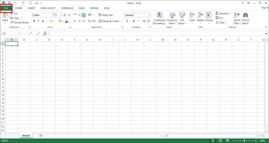 Excel File open