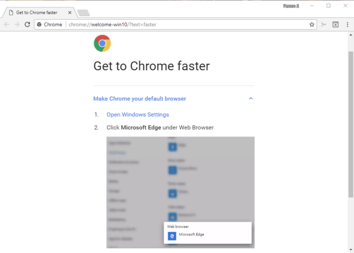 Get to Chrome Faster