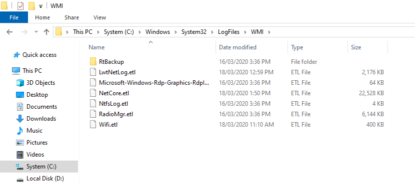 C windows system32 logfiles wmi rtbackup что за папка