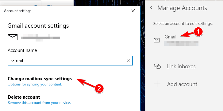 Mail app is not working in Windows 10 keeps crashing