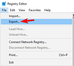 export registry registry editor can't log in outlook