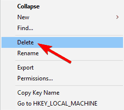 delete key registry editor Outlook cannot log on errors 