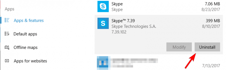 Параметр задан неверно skype exe