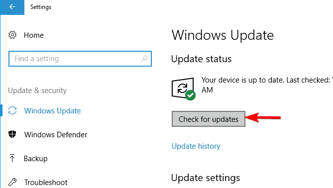 now click on check for updates button windows will now check for updates and download them automatically in the background if any updates are available - fortnite entry point not found