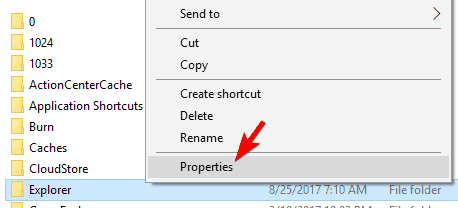 properties some thumbnails not showing windows 10