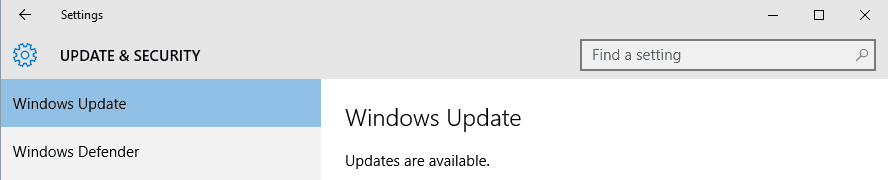 update windows