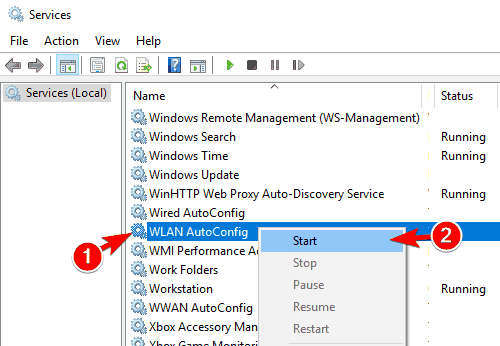 windows wireless service is not running windows 10