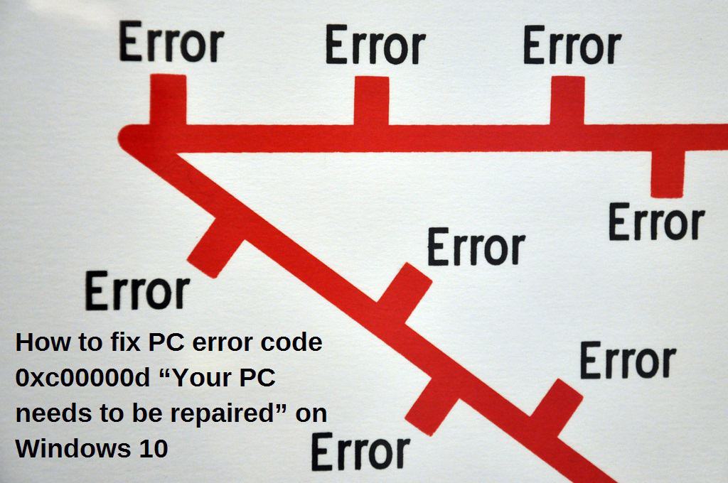 how to fix pc error in windows 10