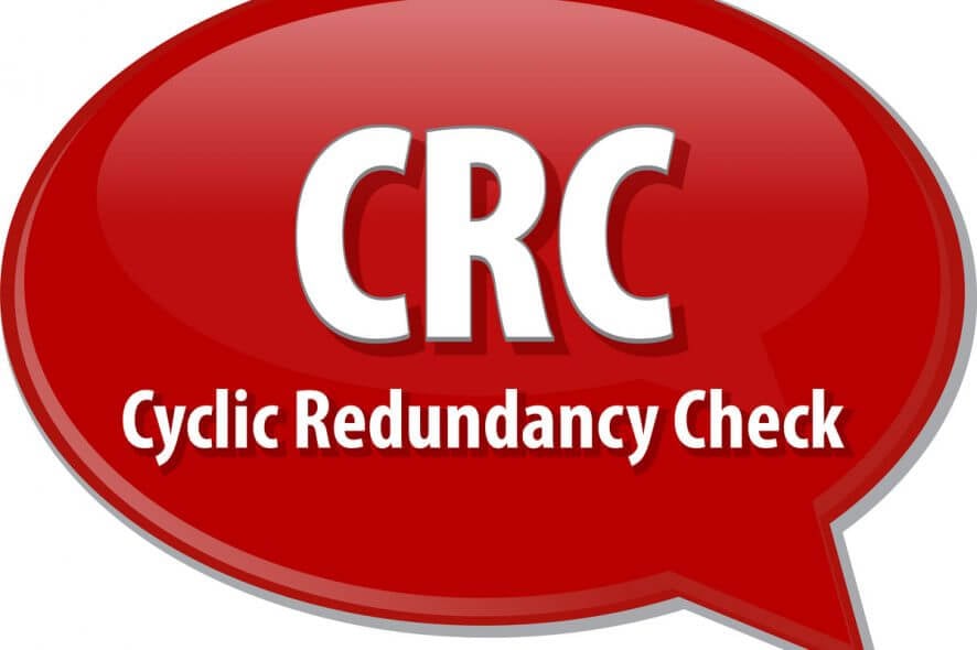 Cyclic Redundancy Check Data error system error Windows