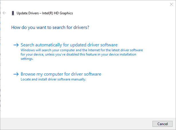 update drivers device manager