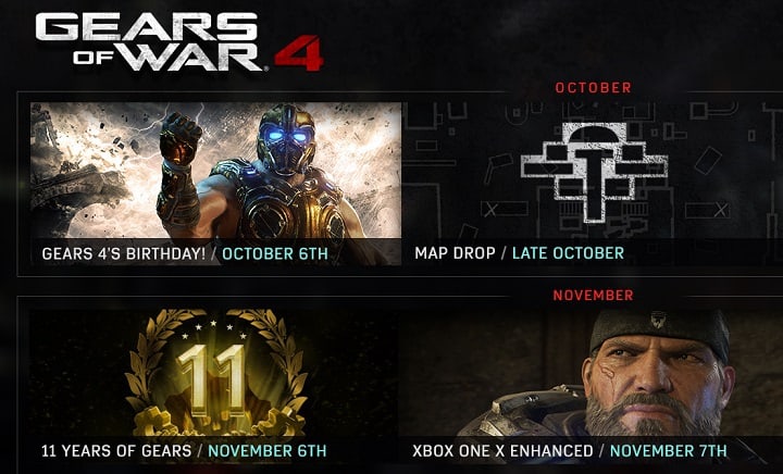 Gears of War 4 anniversary