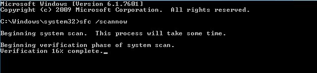 sfc /scannow File system error