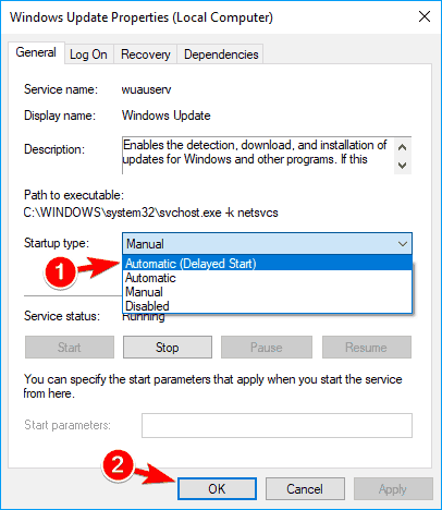 Windows 10 preparing security options