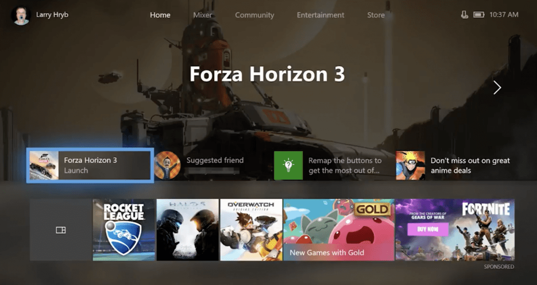 Xbox One Fall Update