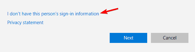 I don't have this person's sign-in information Windows 10 Calculator crash