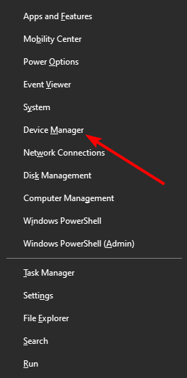 device manager mouse goes off screen