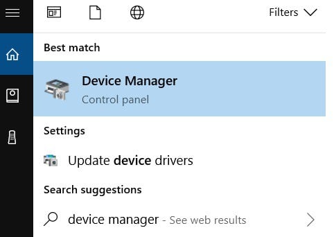 device manager not showing display adapter