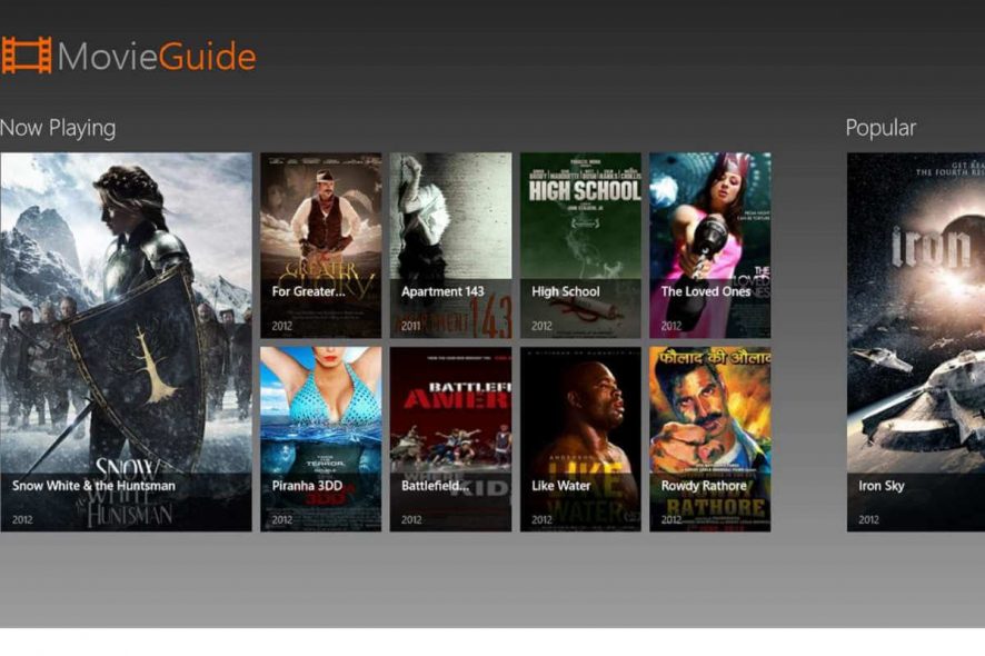 download movie guide app windows 10