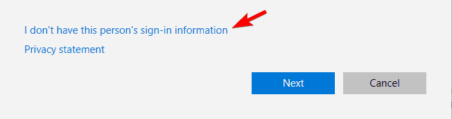 don't have this person's sign-in information Microsoft Edge won't open Class not registered