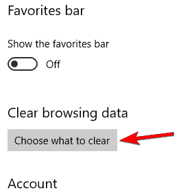 clear browsing data Microsoft Edge won't run