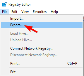 export registry Unable to play sound on laptop