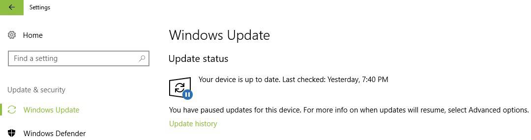install windows 10 pending updates