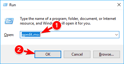 gpedit.msc run window Msmpeng.exe excessive disk usage