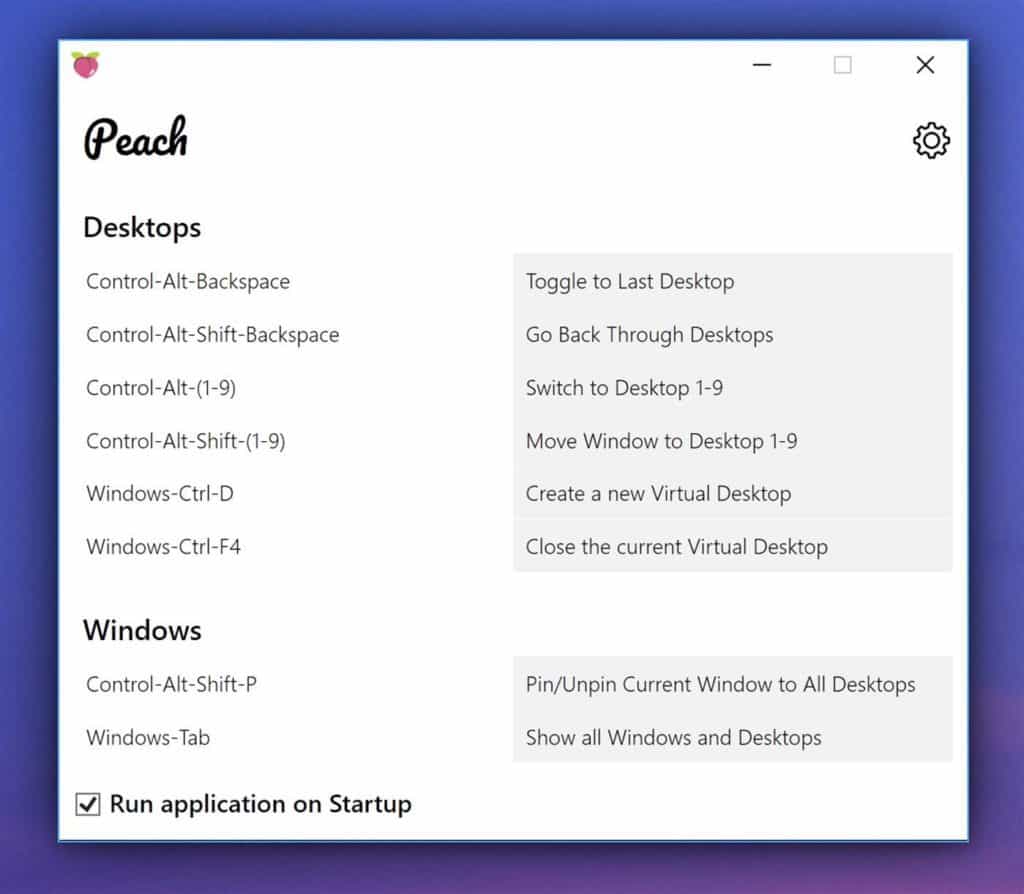 Peach Virtual Desktop app