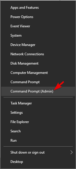 open command prompt as admin