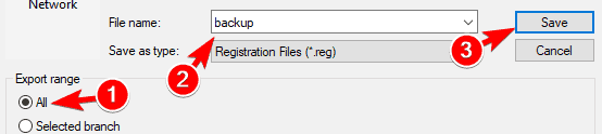 USB mouse, keyboard not working on Windows 10 backup registry