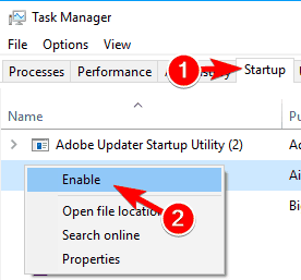 Volume Control greyed out Windows 10 enable startup