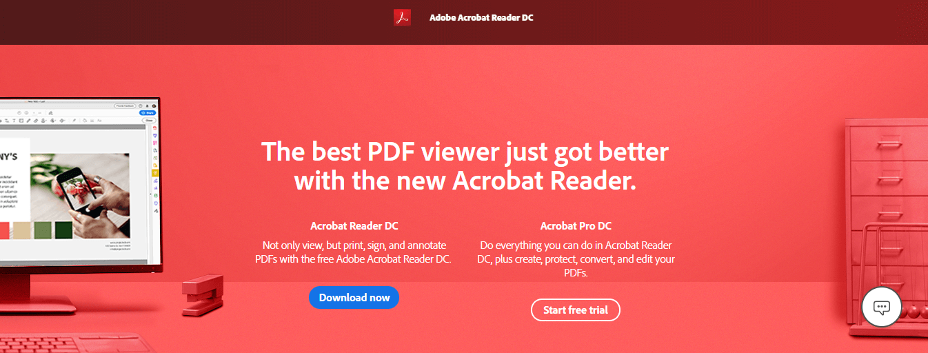 acrobat pdf reader free download windows 10