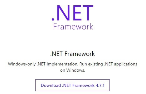 .Net Framework version 4.7.1