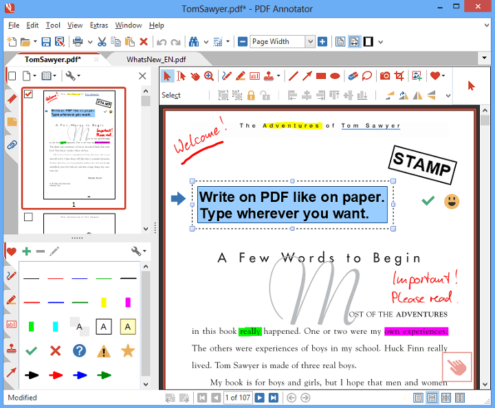 PDF annotation